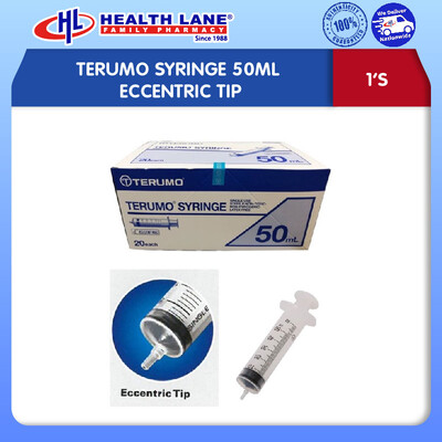 TERUMO SYRINGE 50ML EST ECCENTRIC 1'S